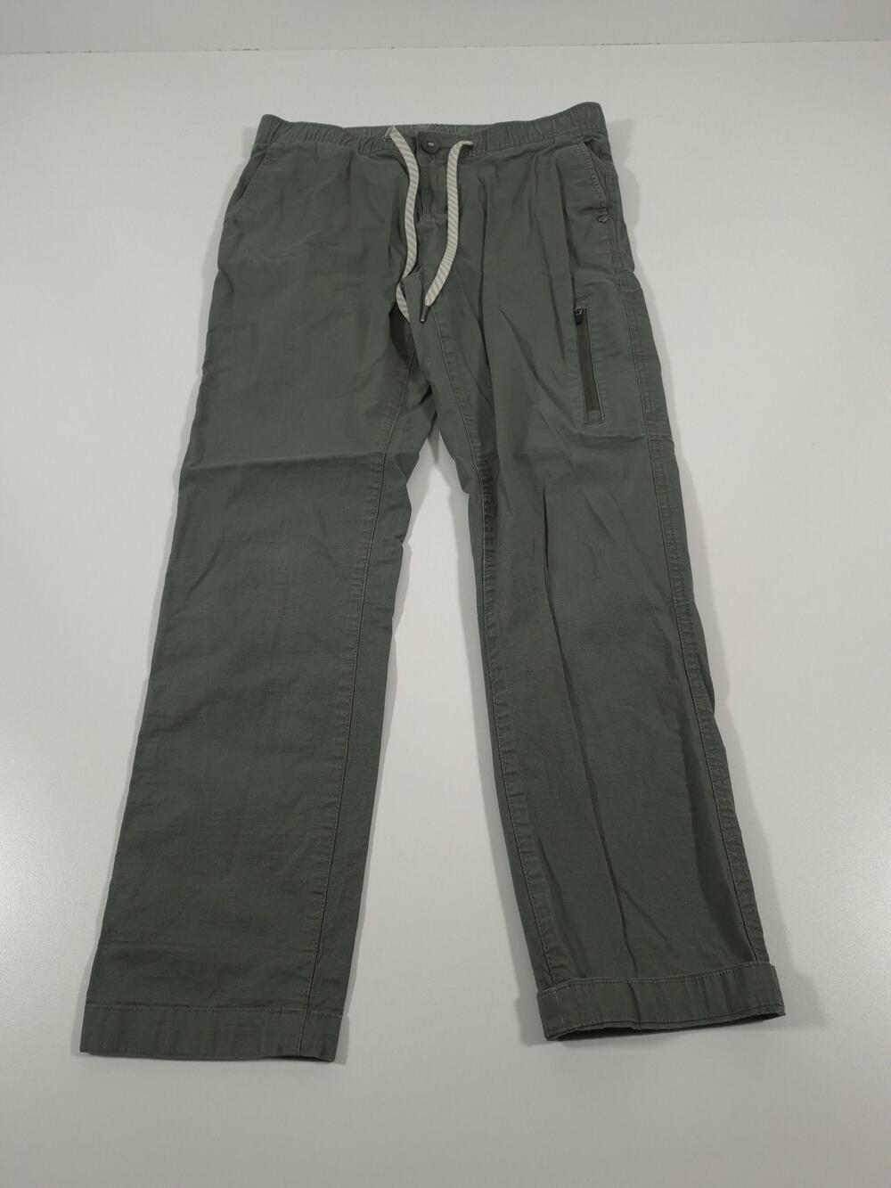 Vuori Pants Womens Medium Green Ripstop Elastic Hiking Zip Pocket VW401 FLAW